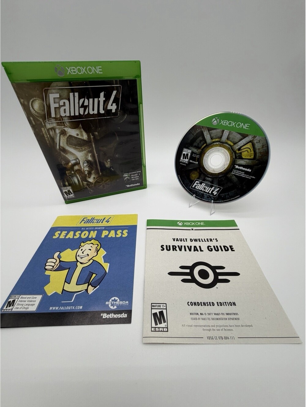 Fallout 4 - Microsoft Xbox One 2015 Bethesda Complete Tested